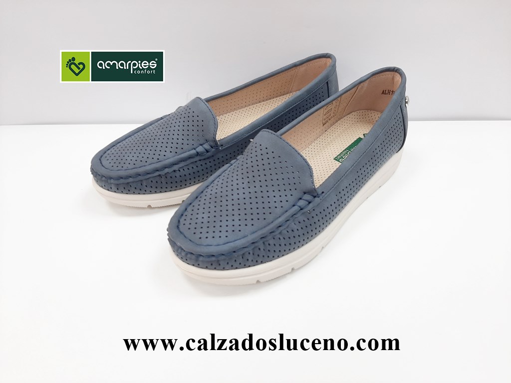 Pitillos Mocasín Cuña Elástico Mujer Calzados Luceño