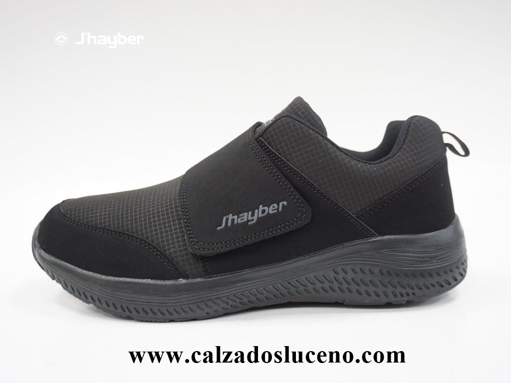 Jhayber Zapatilla Deportiva Hombre Negra Velcro - Calzados Luceño