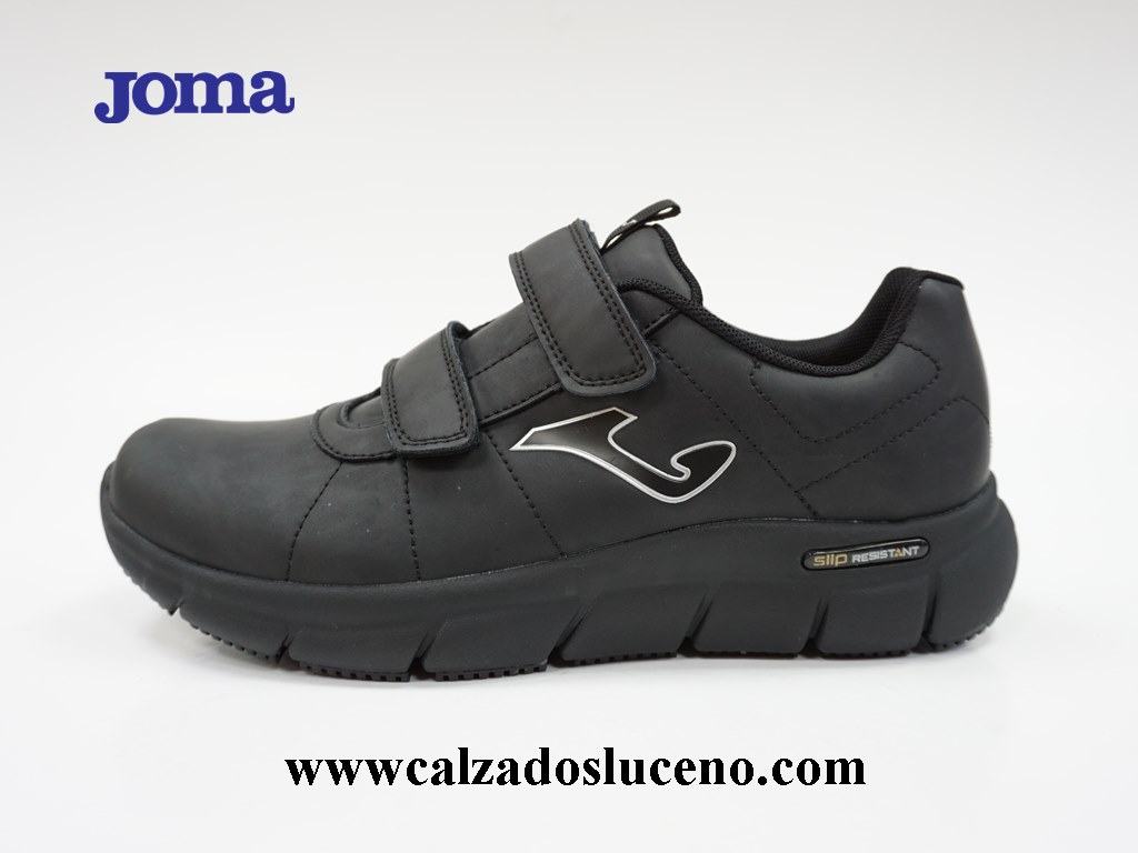  MOZO Zapatillas de trabajo antideslizantes de lona para hombre,  Negro - : Ropa, Zapatos y Joyería