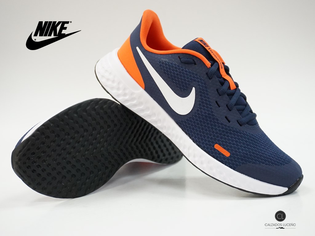 Nike Revolution 5 GS Niño Azul y - Luceño
