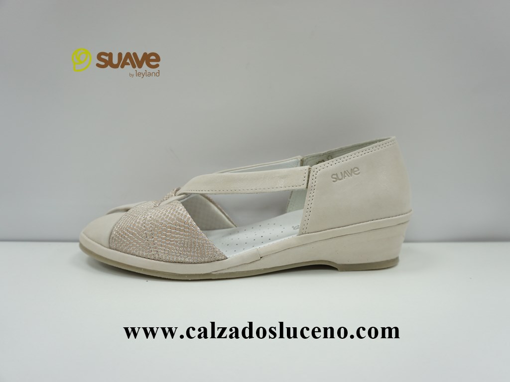 Suave Leyland Sandalia Talon Cerrado Mujer Hielo. Calzados Luceño