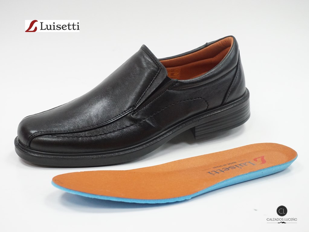 Zapatos sin cordones con elasticos laterales de hombre de la marca Luisetti  Fabricados en pieles seleccionadas
