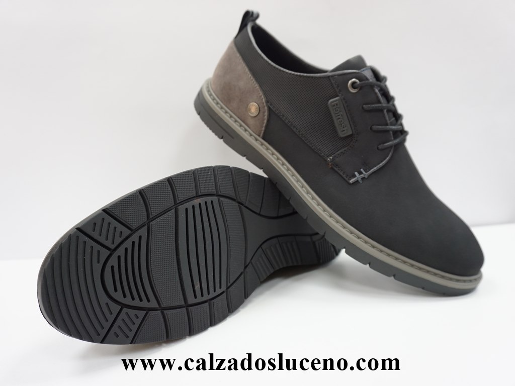 Refresh Zapato Sport Hombre Negro - Calzados Luceño