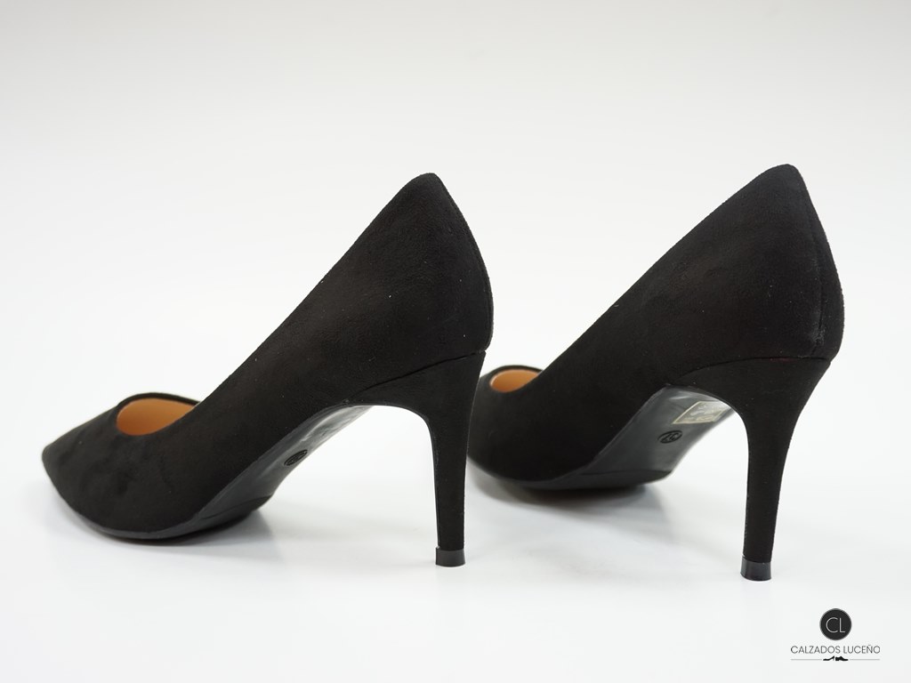 H&L Zapato Salón Mujer Vestir Negro Tacón - Calzados Luceño
