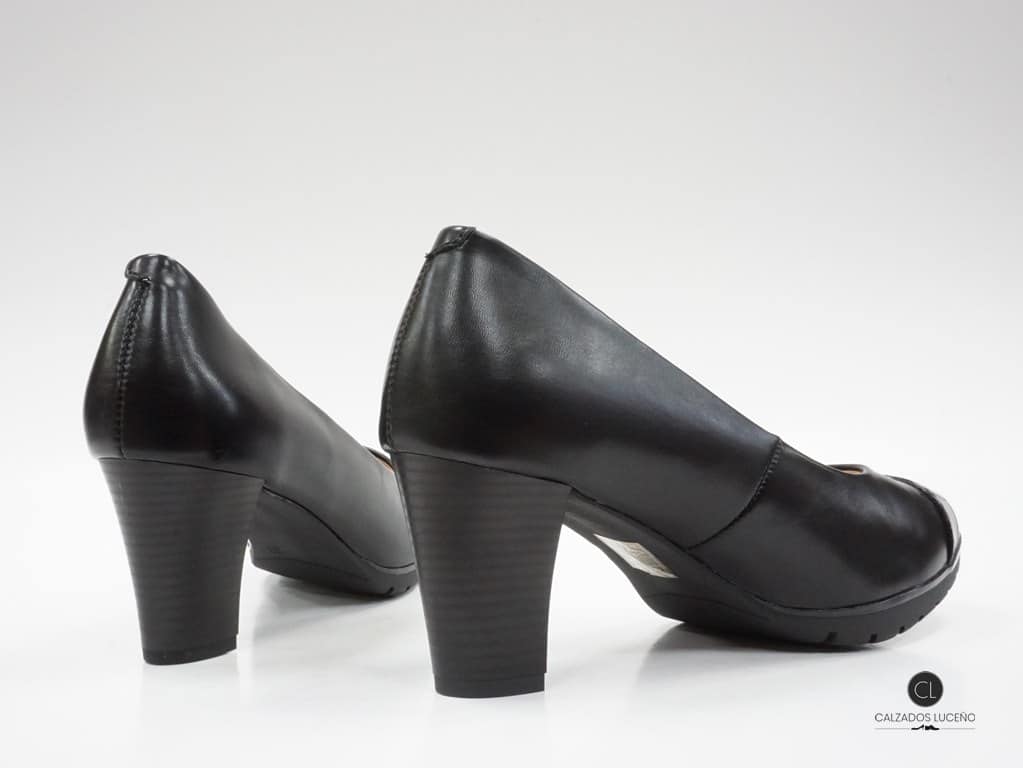 H&L Zapato Salón Mujer Vestir Negro Tacón - Calzados Luceño