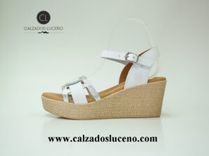 Eva Frutos Sandalia Mujer Plataforma Piel