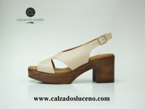Eva Frutos Sandalia Mujer Tacon y Plataforma