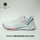 Jhayber Deportiva Mujer Blanca Sin Costuras Modelo Revora Cordones. Zapatilla Deportiva Runing Señora Muy Confortable