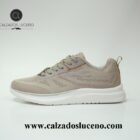 Jhayber Zapatilla Deportiva Mujer Nylon Beige Muy Ligera Con Una Linea Actual, La Plantilla de Memory se adapta a la planta de tu pie Modelo Cenaya. Envio Gratis!!