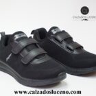 Jhayber Zapatilla Hombre Negra Velcro Ref ZA61583 Color Negro * Empeine Textil Transpirable * Suela Antideslizante * Plantilla Confort Foan * Suela Antideslizante * Cierre Velcros