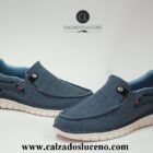 Refresh Mocasín Hombre Lona Navy Modelo 175535 Sin Cordones Fabricadas en Saco Azul Con Suela Ultra Ligera. La Plantilla Estraible y Anatomica Con Elasticos en el Empeine