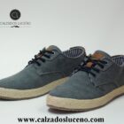 Refresh Zapatilla Hombre Cordones Esparto Modelo 171731 Azul Tejano Con Plantilla Acolchada y Suela De Goma Antideslizante. Envió Gratis!!