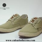 Refresh Zapatilla Hombre Cordones Esparto Modelo 171731 Beige Con Plantilla Acolchada y Suela De Goma Antideslizante. Envió Gratis