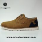 Refresh Zapato Casual Hombre Cordones Azul. Zapatos Fabricados con Materiales no Procedentes de Animales, Un Zapato con un diseño Actual y desenfadado