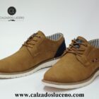 Refresh Zapato Casual Hombre Cordones Azul. Zapatos Fabricados con Materiales no Procedentes de Animales, Un Zapato con un diseño Actual y desenfadado